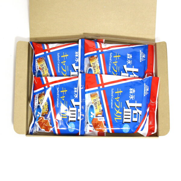 (全国送料無料) 森永製菓 塩キャラメル 4袋 当たると良いねセット さんきゅーマーチ メール便 (omtmb7642) 3