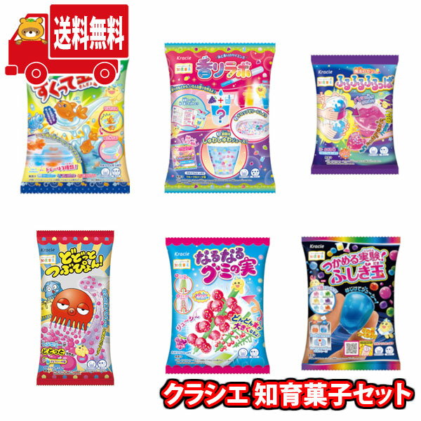 (地域限定送料無料)楽しく作って、お菓子で実験！お子様の自由研究にも最適なクラシエ知育菓子6種詰め合わせBセット (omtmf0317k）【知育 ギフト 誕生日 教材 好奇心 夏休み