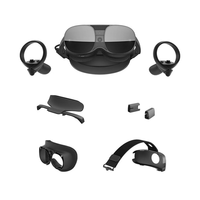 【商品について】VIVE XR Eliteのデラックスパックエディションです。ヘッドセットとコントローラーなどの構成品は商品画像をご確認ください。総解像度3840×1920、リフレッシュレート90Hz。利用するアプリやPC接続によって必要な動作環境が異なります。期間限定ゲーム配布やキャンペーン特典は付属・利用を保証しておりません。【状態】新品。【掲載画像・付属品について】掲載画像は商品イメージです。販売対象の型番・仕様・セット内容は本商品説明をご確認ください。イメージ画像に特典・おまけ等が写っていても、本商品説明に付属を明記していない店舗限定特典や追加特典は付属しません。ご不明な点はご購入前にお問い合わせください。