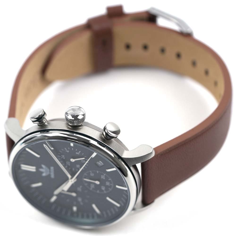 アディダス 腕時計 メンズ レディース ユニセックス クロノグラフ 日付カレンダー レザー グリーン ブラウン adidas CODE ONE CHRONO AOSY22531