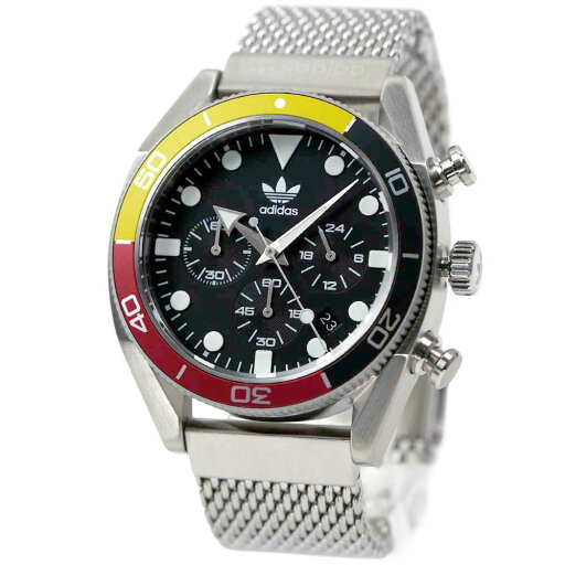 アディダス 腕時計 メンズ クロノグラフ 日付カレンダー シルバー adidas EDITION TWO CHRONO AOFH22501 アディダス 腕時計 メンズ クロノグラフ 日付カレンダー シルバー adidas EDITION TWO CHRONO AOFH22501