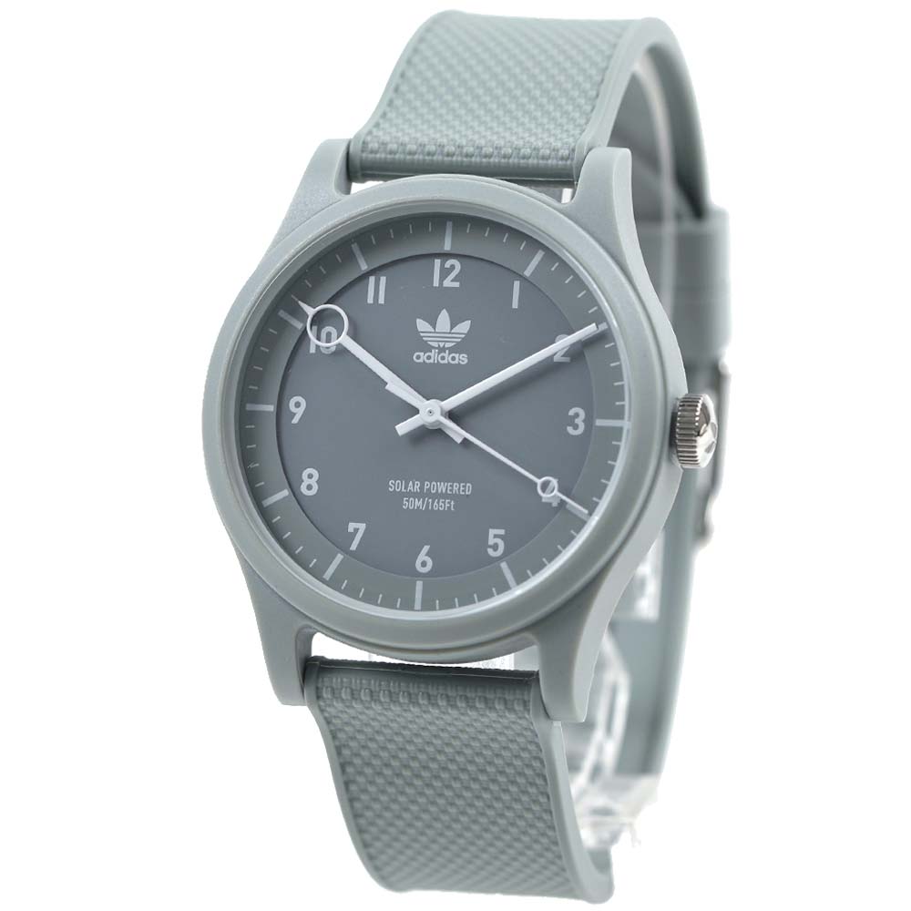 アディダス 腕時計 ソーラー ユニセックス メンズ レディース グレー くすみカラー 軽量 PROJECT ONE Unisex adidas AOST2204...