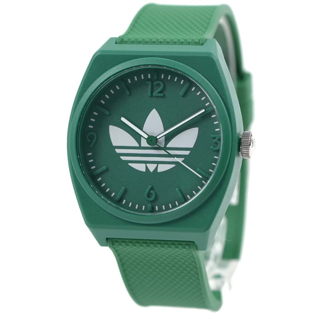 乐天商城 - アディダス 腕時計 メンズ レディース ユニセックス グリーン ホワイト 軽量 PROJECT TWO Unisex adidas AOST23050