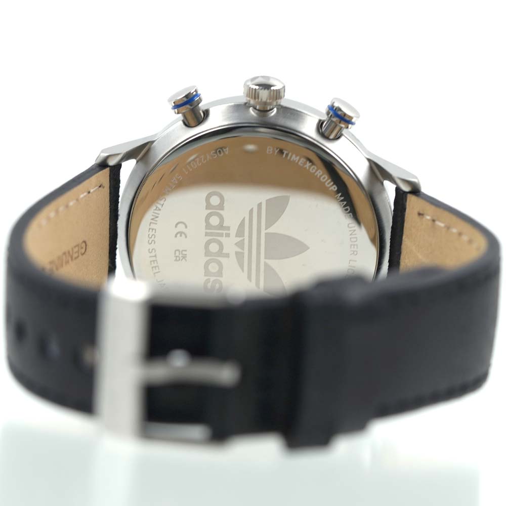 アディダス 腕時計 adidas メンズ レディース ユニセックス クロノグラフ 日付カレンダー レザーベルト CODE ONE CHRONO Unisex AOSY22011