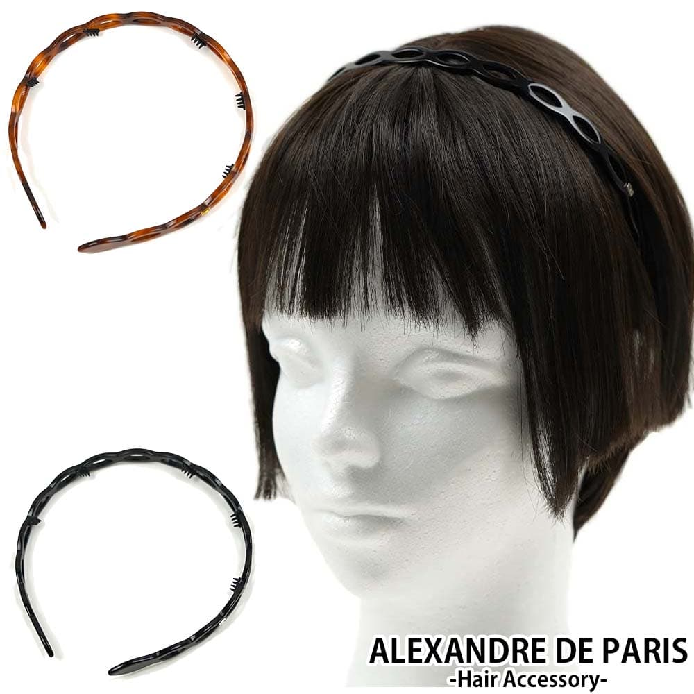 アレクサンドル　ドゥ　パリ（カチューシャ） アレクサンドルドゥパリ ALEXANDRE DE PARIS カチューシャ ヘアバンド ヘアアクセサリー ヘッドバンド 髪飾り ハンドメイド フランス製 AHB-1573