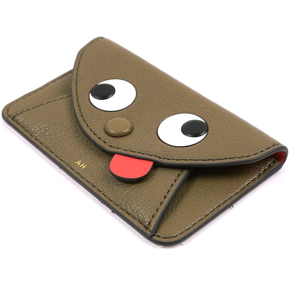 アニヤハインドマーチ カードケース コインケース ザニー ステッカー式 スマホケース用 ANYA HINDMARCH Zany Envelope Purse Sticker Fern Clementine 5050925188081