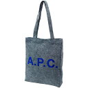 A.P.C. アーペーセー トートバッグ レディース メンズ ブリーチアウト ブルー系 M61442 COTTON BLEACHED OUT COFBX-M61442-AAF COFBX M61442 AAF