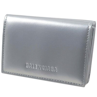 バレンシアガ 財布 三つ折り財布 ミニ財布 コンパクト ウォレット メンズ ユニセックス シルバー BALENCIAGA 664037-23VGY-8160