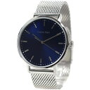 カルバンクライン 腕時計 モダン - 3H SS 42MM ブルー サンレイ ダイヤル/SS メッシュ シルバー ネイビー Calvin Klein 25200045