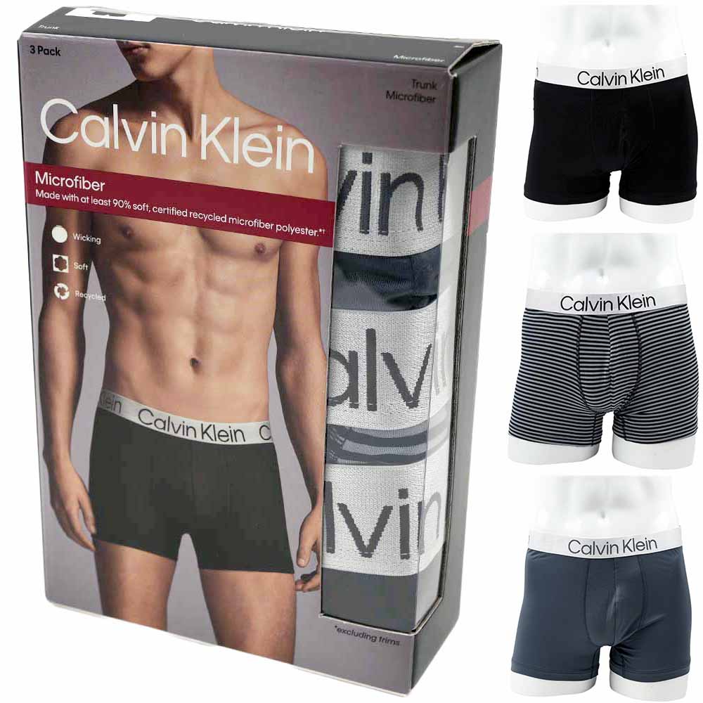 [訳ありアウトレット/箱] カルバンクライン ボクサーパンツ メンズ アンダーウェア ボクサーブリーフ 3..