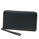 カルバン・クライン 長財布 メンズ カルバンクライン ジーンズ 長財布 ラウンドファスナー ブラック 本革 CKJ Calvin Klein JEANS AIDENTEXTURE TRAVEL WALLET HP1326S7200 001 BLACK