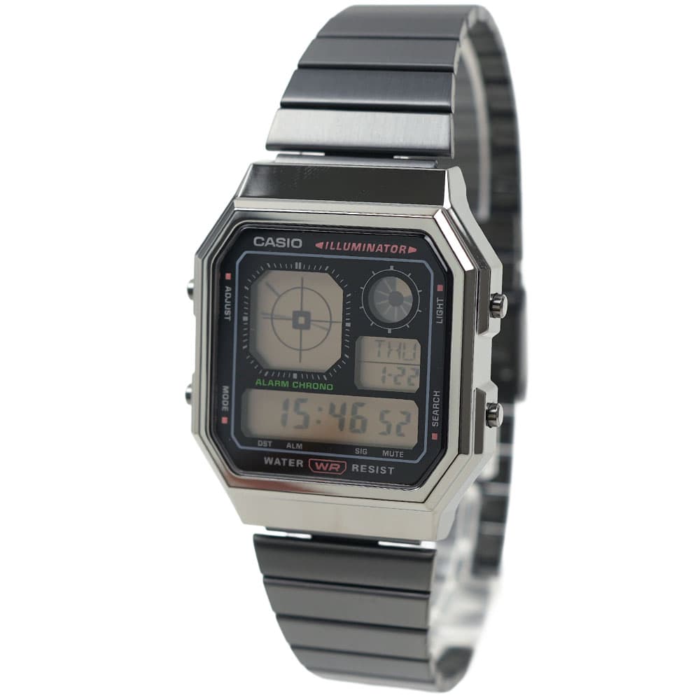乐天商城 - カシオ 腕時計 デジタル メンズ レディース ユニセックス ブラック CASIO A130WEGG-1AEF