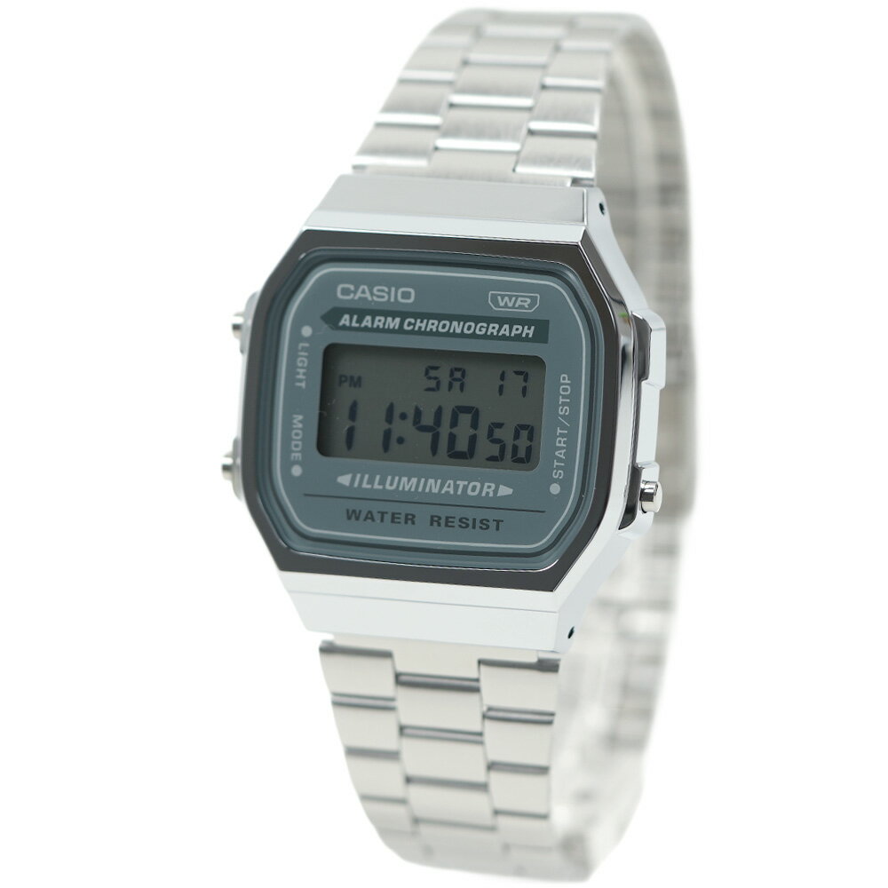 乐天商城 - カシオ CASIO 腕時計 メンズ レディース ユニセックス デジタル ICONIC OCTAGONAL A168WA-3AYES
