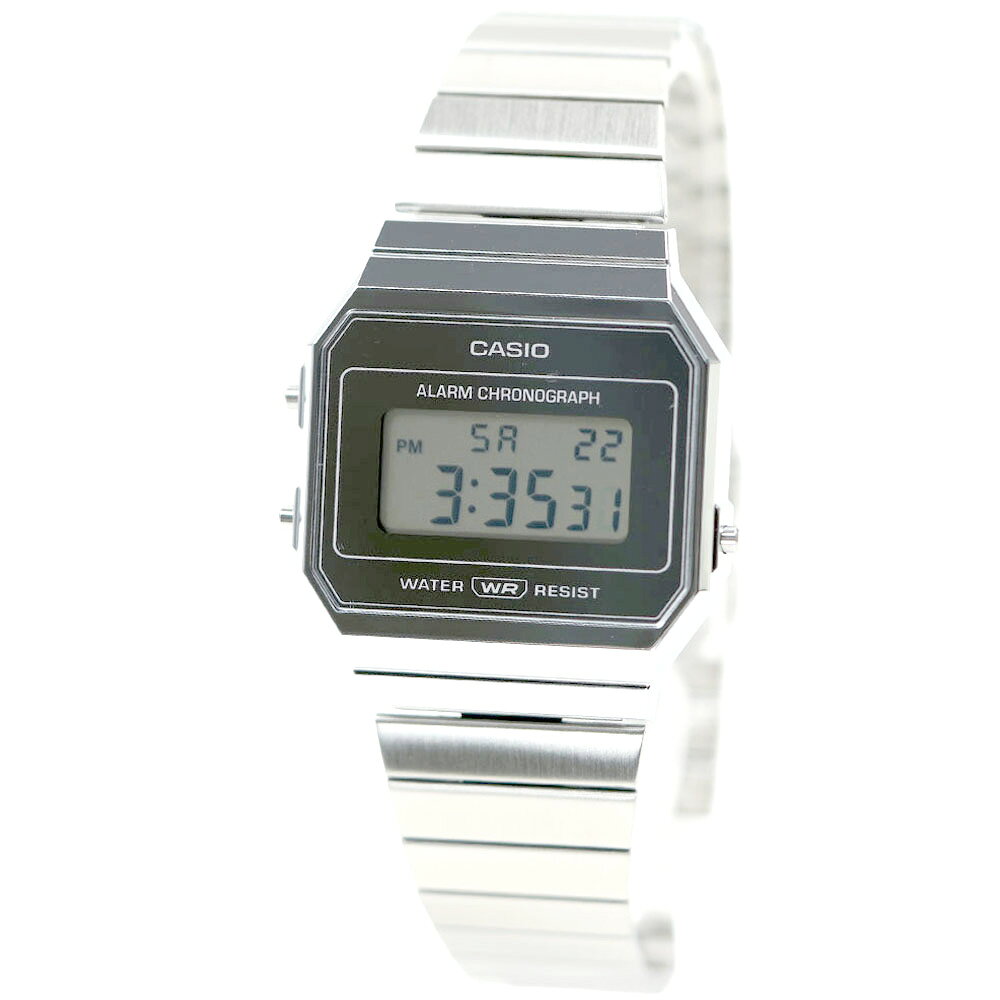 乐天商城 - カシオ CASIO 腕時計 メンズ レディース ユニセックス デジタル シルバー カラー A700WEV-7AEF