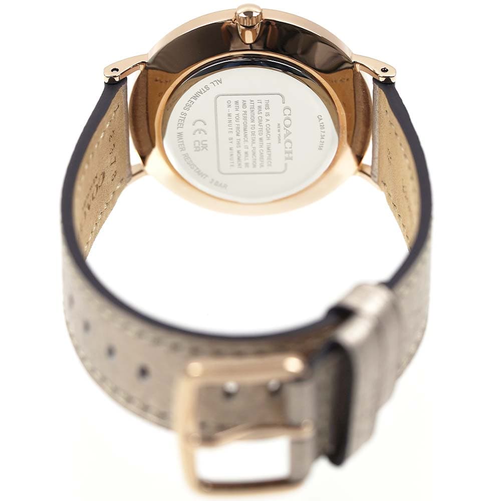 コーチ 腕時計 ペリー 36mm ラウンド CG ダイヤルケース ゴールド グリッター レザー メタリック ゴールド COACH 14504077