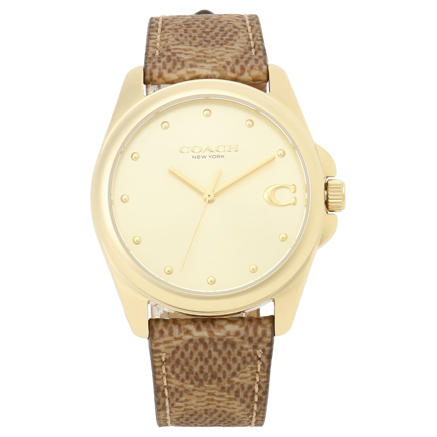 コーチ 腕時計 COACH レディース グレイソン 36mm シグネチャーC ゴールド/ブラウン ウォッチ WATCH GREYSON 14504111