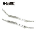 ダグダート DAgDART 誕生石セットOK!クロスライン ペアブレスレット シルバー DB-108-109 【ペアアクセサリー/シルバー925/革/皮/クリス...