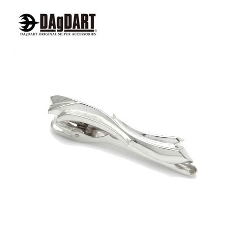 ダグダート DAgDART [Glass] 流れる立体的なデザイン シルバーネクタイピン DK-017 【アクセサリー/シルバー925/ジャケット/スーツ/シャツ/男性用/メンズ/クリスマス/プレゼント/ギフト/記念日/誕生日】