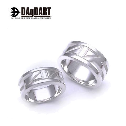 ダグダート DAgDART 刻印OK! シンプルデザイン 指輪 ペアリング シルバー DR-165-166 【ペアアクセサリー/シルバー925/クリスマス/プレ...
