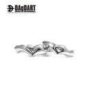 ダグダート DAgDART 刻印OK! ハートモチーフ 指輪 ペアリング シルバー DR-221-222 【ペアアクセサリー/シルバー925/クリスマス/プレゼ...