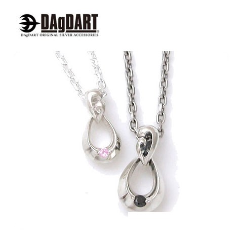 ダグダート DAgDART 誕生石変更可!ティアドロップ ペアペンダント ペアネックレス シルバー DT-398-399 【ペアアクセサリー/シルバー925/ク...