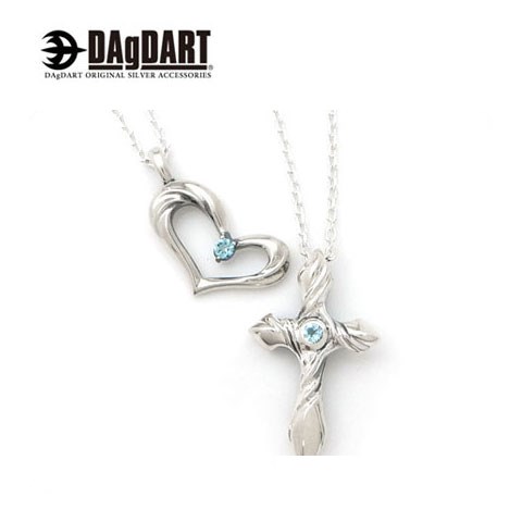 ダグダート DAgDART 誕生石対応可!ペアペンダント ペアネックレス シルバー ブルートパーズ DT-440-441 【ペアアクセサリー/シルバー925/ク...