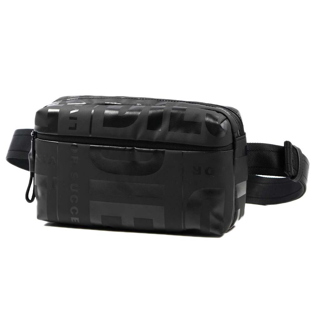 ディーゼル DIESEL ショルダーバッグ ボディバッグ ウエストバッグ ベルトバッグ ロゴ X-BOLD BELTBAG Black X07794 P3893 T8013