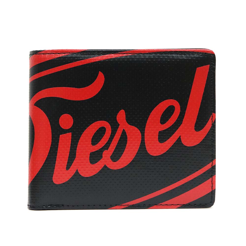 ディーゼル 二つ折り財布（メンズ） ディーゼル 財布 DIESEL メンズ 小銭入れ付 二つ折り財布 ブラック ウォレット CIRCUS/HIRESH S X08438 P4447 T8013