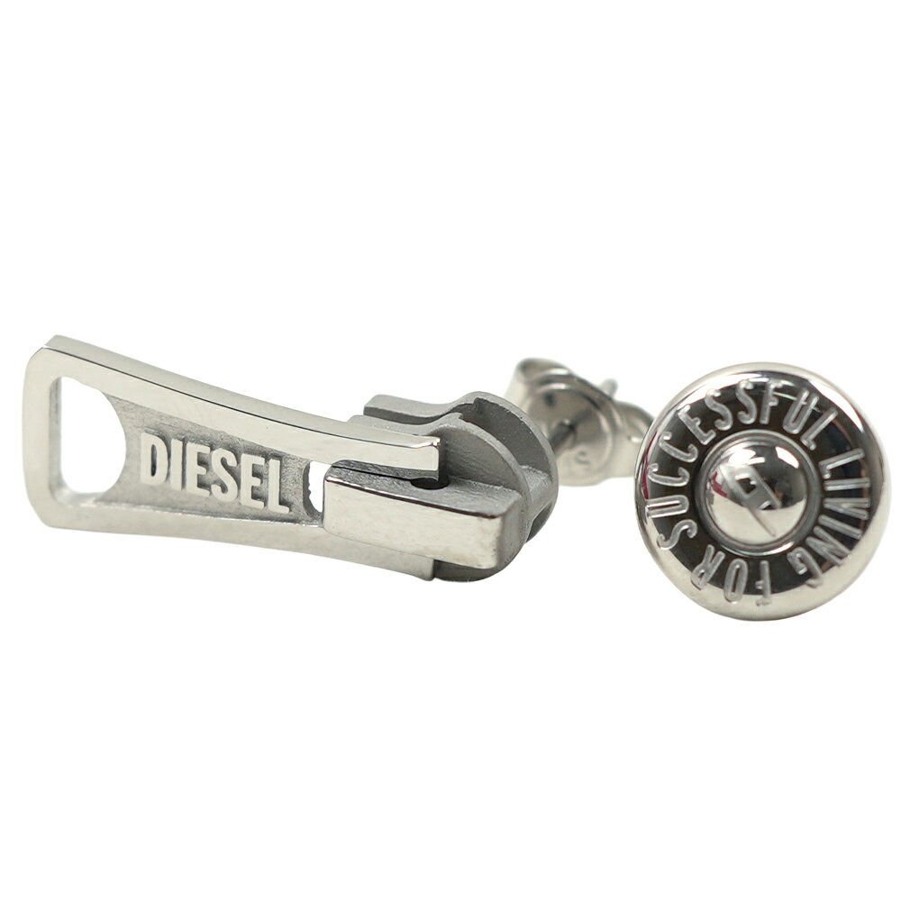 樂天商城 - ディーゼル ピアスセット ジッパー ロゴスタッドピアス 2点セット メンズ レディース DIESEL Earrings Set Zipper Logo Stud DX1402SET