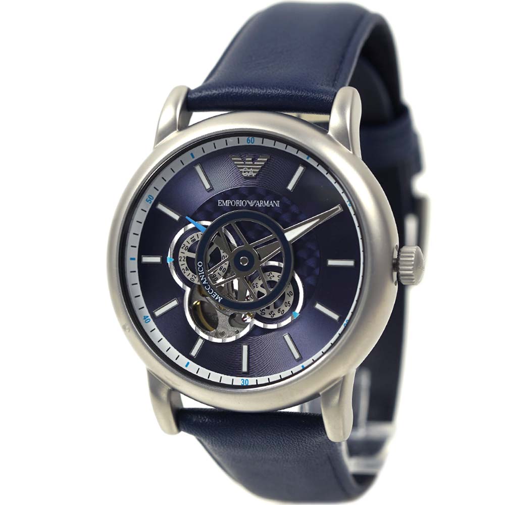 エンポリオ・アルマーニ 腕時計（メンズ） エンポリオアルマーニ 腕時計 メンズ EMPORIO ARMANI Luigi Meccanico ルイージ メカニコ ネイビー 自動巻き AR60011