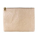 [アウトレット(付属品)] エトロ ETRO クラッチバッグ ポーチ Clutch Bag Leather ベージュ系 1E579 2966 650