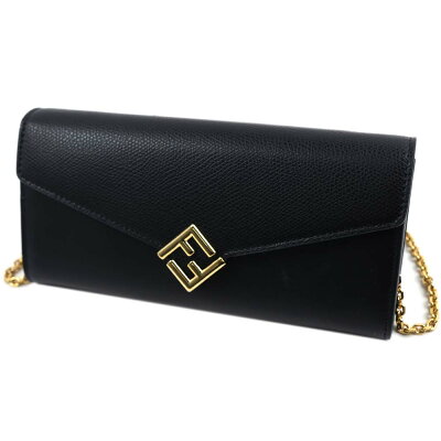フェンディ FENDI 長財布 長札 お財布 ポシェット ショルダー ウォレット チェーン付 8M0365 0ALV4 F0KUR 8M0365-0ALV4-F0KUR