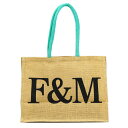 フォートナムアンドメイソン F M エコバッグ ジュートバッグ Fortnum Mason Jude Fortnum 039 s Bag for Life（Medium）Beige/Blue 2037876