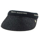 ヘレンカミンスキー サンバイザー HELEN KAMINSKI Marina Charcoal/Black Logo マリーナ UPF50+ ラフィア製ハット ...