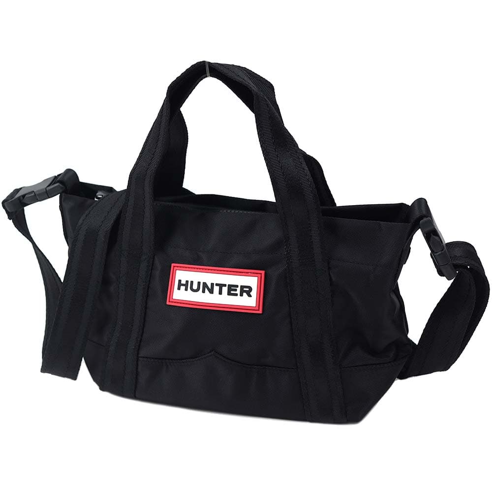 乐天商城 - ハンター ショルダーバッグ トートバッグ ハンドバッグ ブラック HUNTER Nylon Mini Top Clip Tote UBS1203KBM-BLK