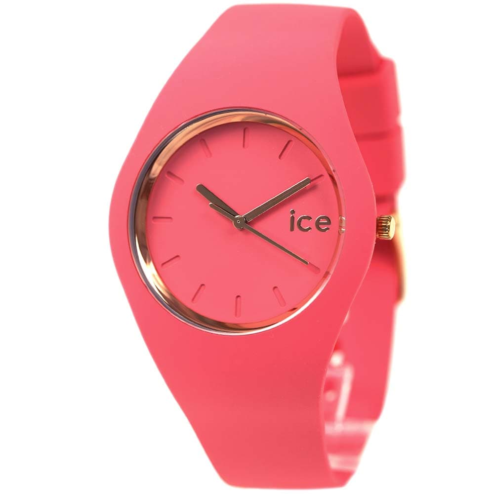 楽天アクセサリーギフトのTYSアイスウォッチ 腕時計 ユニセックス アイスグラム カラー ミディアム ice watch ICE glam colour ラズベリー 015335