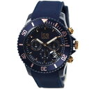 アイスウォッチ 腕時計 クロノグラフ メンズ ice watch ICE chrono Dark blue Rose-Gold アイス クロノ ラージ ダークブルー ローズゴールド 020621