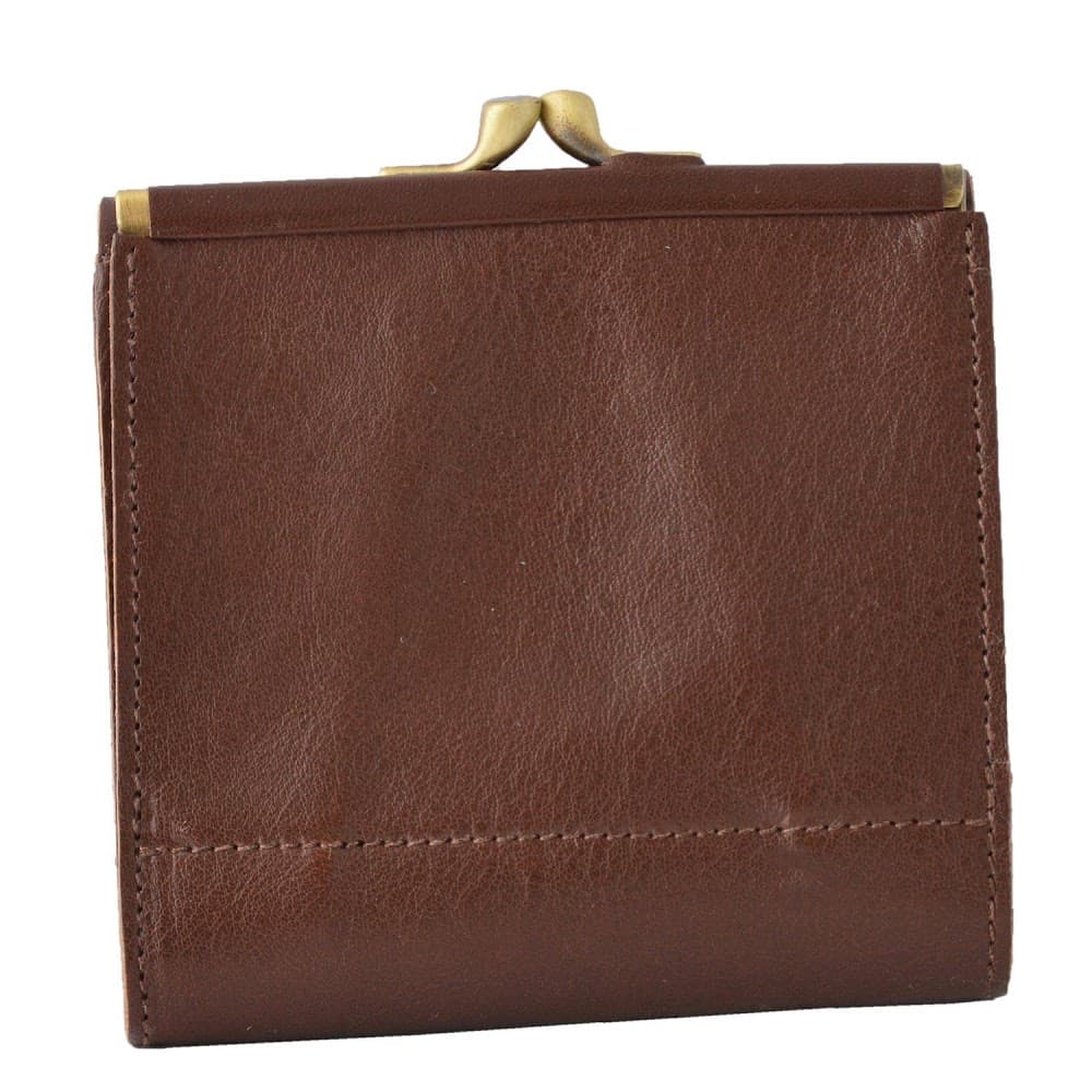 イルビゾンテ 財布 IL BISONTE Brown がま口小銭入れ付 二つ折り財布 C0423P869 SM...