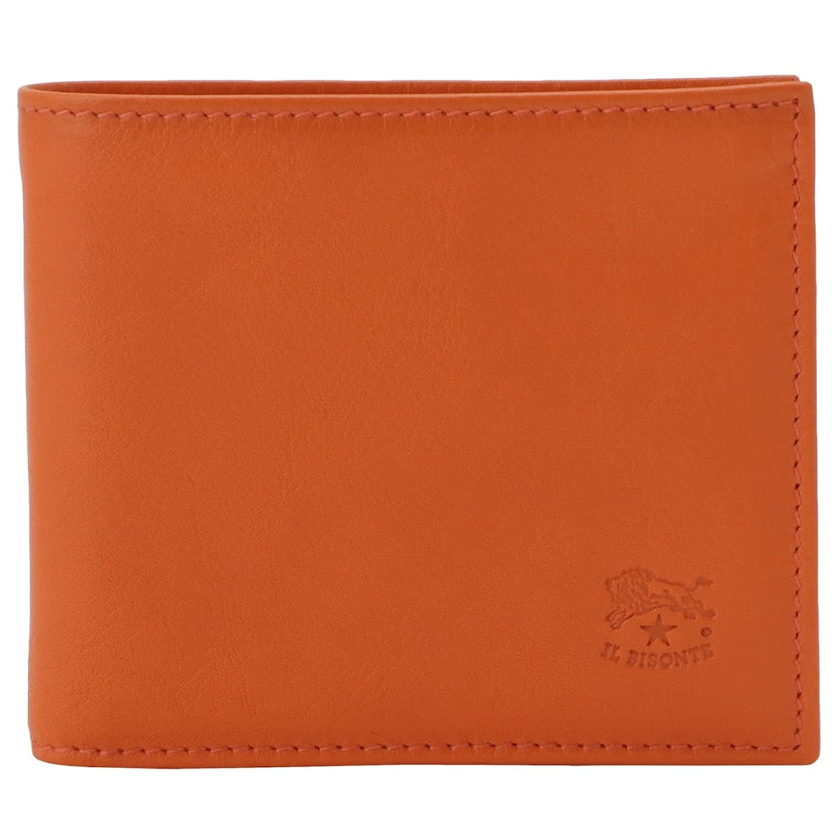 イルビゾンテ 財布 IL BISONTE メンズ 小銭入れ付 二つ折り財布 オレンジ ウォレット SBW007-PV0005-OR102Bのサムネイル