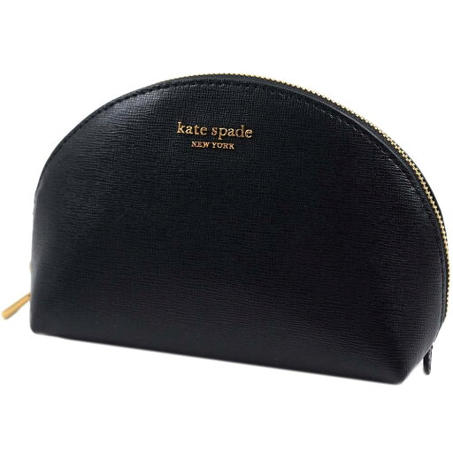 ケイトスペード ポーチ モーガン スモール ドーム型ポーチ 小物入れ 化粧ポーチ レザー ブラック MORGAN SAFFIANO BLACK Kate Spade KD809-0060-001 ケイトスペード ポーチ モーガン スモール ドーム型ポーチ 小物入れ 化粧ポーチ レザー ブラック MORGAN SAFFIANO BLACK Kate Spade KD809-0060-001
