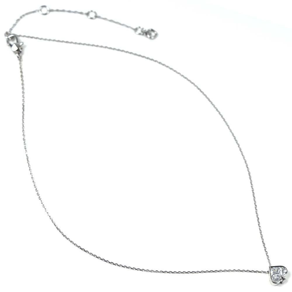 ケイトスペード ネックレス レディース ミニペンダント アクセサリー ソー スペード キュービックジルコニア クリア シルバー KATE SPADE KJ660-250の商品画像 2