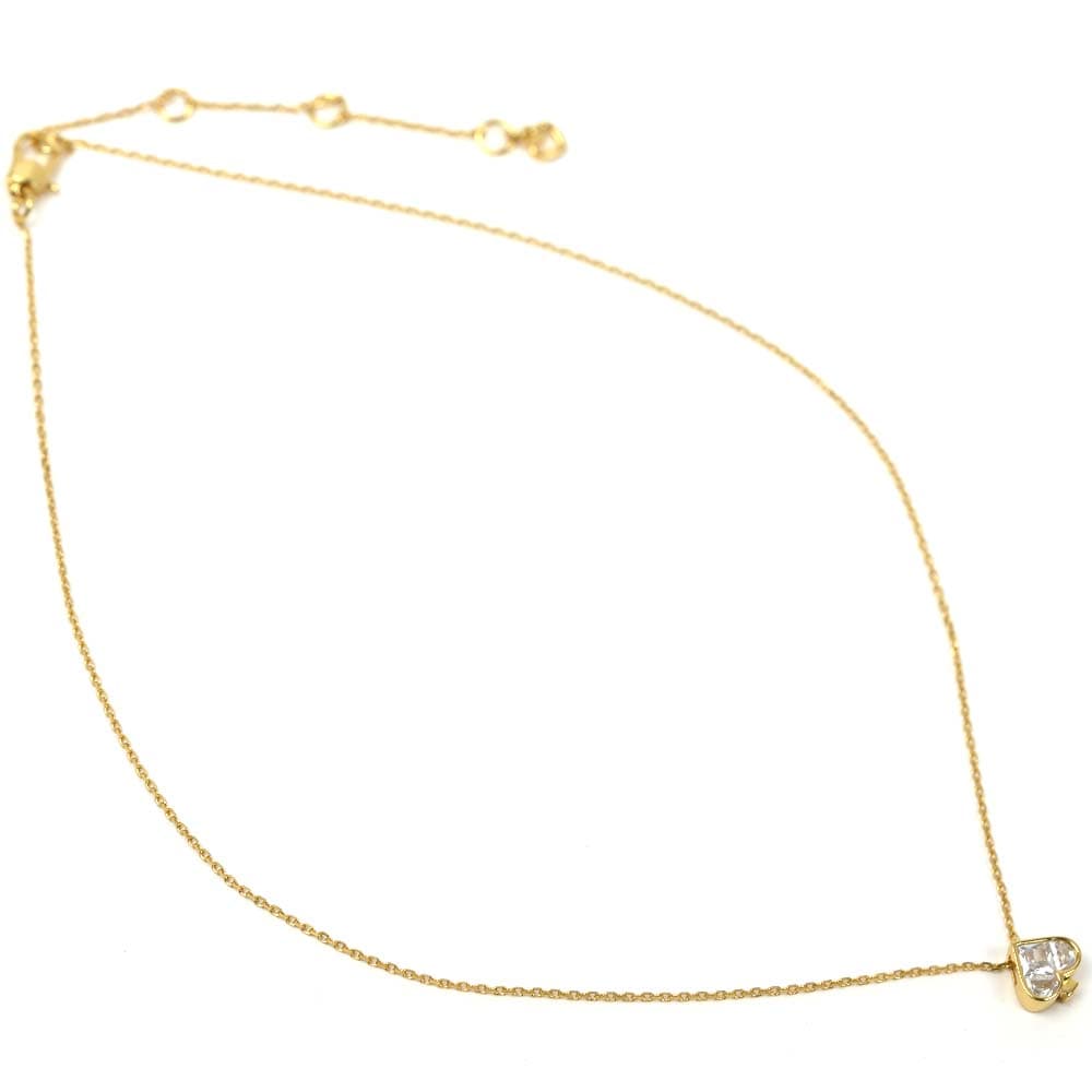 ケイトスペード ネックレス レディース ミニペンダント アクセサリー ソー スペード キュービックジルコニア クリア ゴールド KATE SPADE KJ661-250の商品画像 2