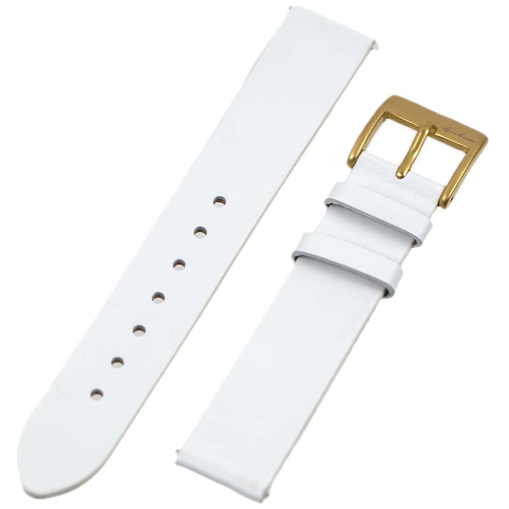 MAM マム 腕時計用交換ベルト 替えベルト ベジタブルタンニンレザー ゴールド ホワイト 18mm幅 White gold belt KOTOKA BY MA...