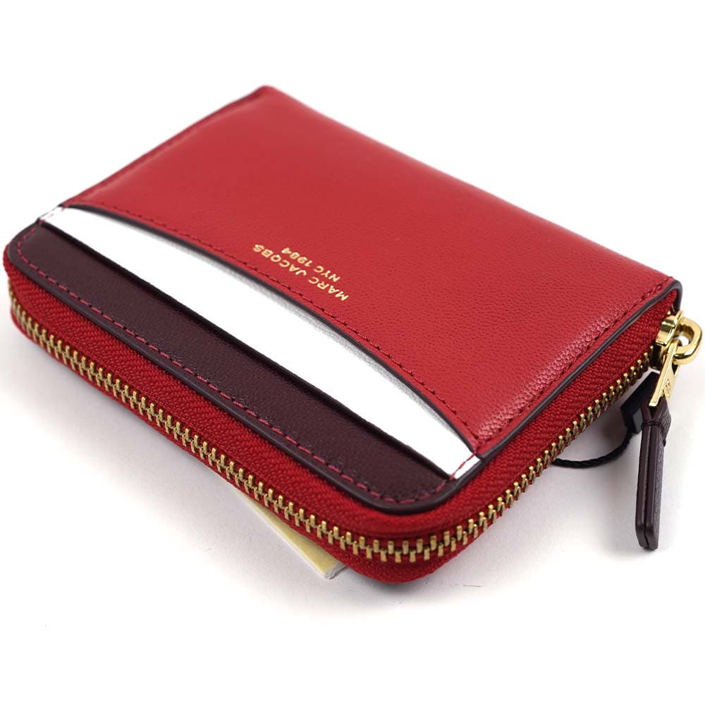 マークジェイコブス 財布 ミニ財布 コンパクト レディース レッド系マルチ TRUE RED MULTI MARC JACOBS S167L03FA22-619
