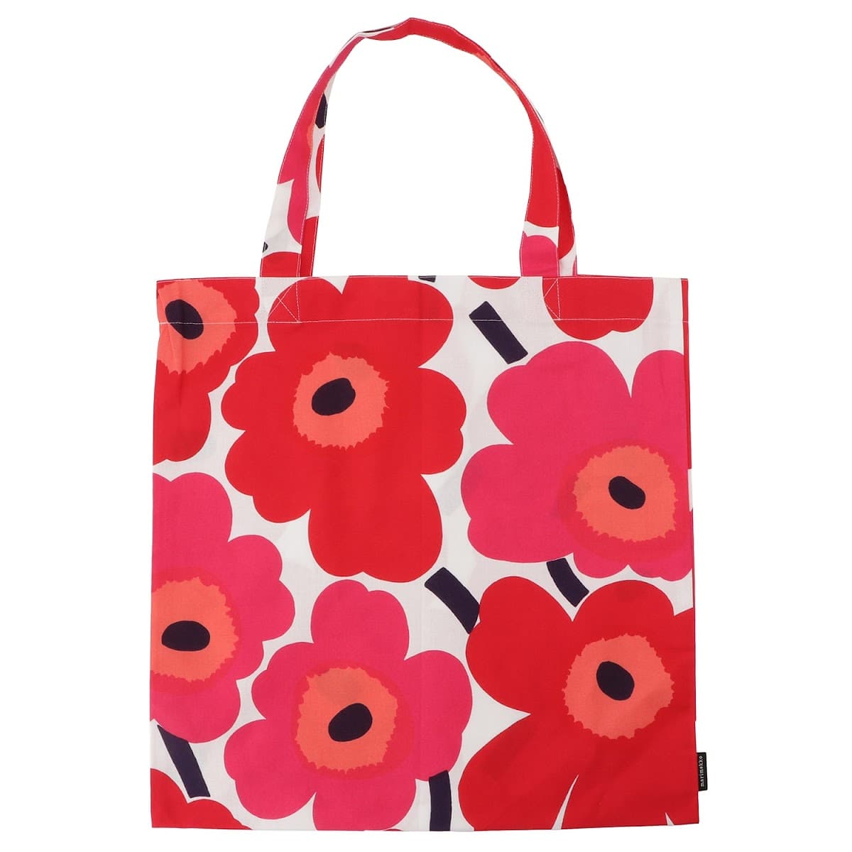 マリメッコ エコバッグ マリメッコ バッグ marimekko レディース ユニセックス ウニッコ柄 ファブリック トートバッグ エコバッグ レッド/ホワイト Pieni Unikko 067572-001 067572 001