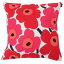 マリメッコ クッションカバー marimekko レディース ユニセックス 064163 001 ウニッコ柄 50×50cm ホワイト×レッド PIENI UNIKKO CUSHION COVER 064163-001