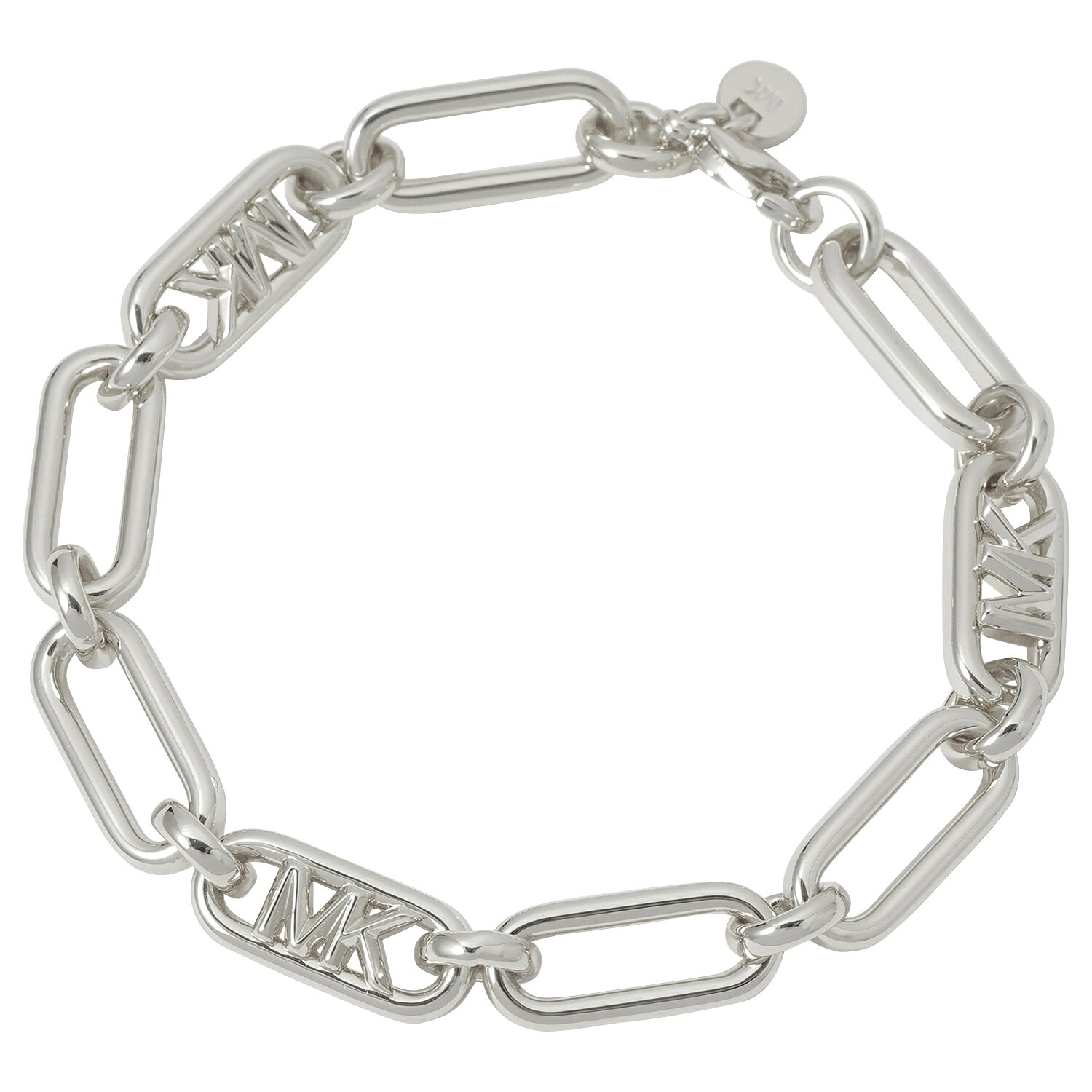 マイケルコース ブレスレット MICHAEL KORS レディース MKJ828500040 スタートメントリンク エンパイア ロゴ チェーンリンク MKロゴ シルバー 真鍮 ブラス アクセサリー STATEMENT LINK EMPIRE LOGO CHAIN LINK BRACELET MKJ828500040