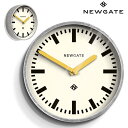 ニューゲート 壁掛け時計 ラゲッジウォールクロック Newgate Luggage Wall Clock メッキ&イエロー LUGG667GALCY 国内正規品