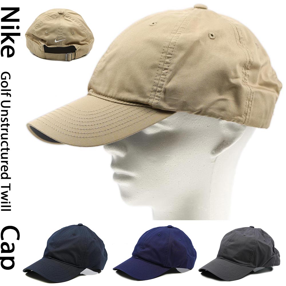 ナイキ キャップ ゴルフ Nike Golf Unstructured Twill Cap 580087 コットン ツイルキャップ 6パネル ローキャップ 選べる4種類