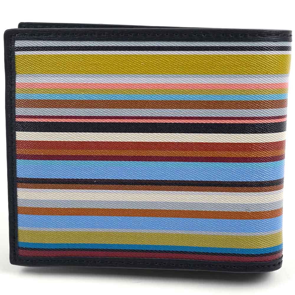 ポールスミス 財布 二つ折り財布 メンズ マルチカラー MULTI COLOURED LEATHER PAUL SMITH M1A-4833-LSIGPA-92